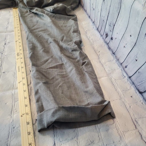 Ballin Men’s Flat Front Pants Super 120s Wool‎ Comfort EZE 40 Gray - Picture 12 of 14